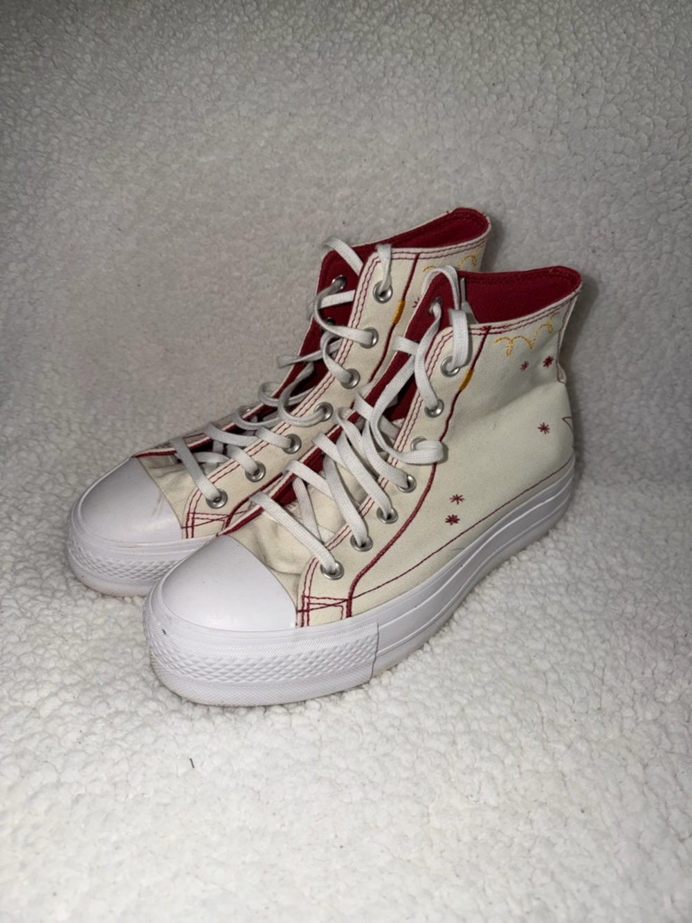 Converse Chuck Taylor All Star Lift Platform Western Stitch Shoe